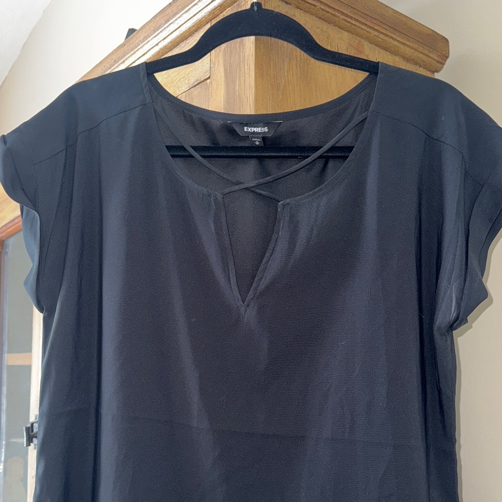 Express Elegant Black Blouse